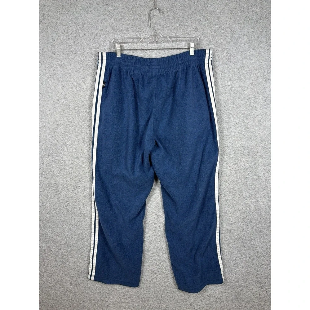 Vintage Adidas Descente Fleece Sweatpants Pants Blue Japan Size L